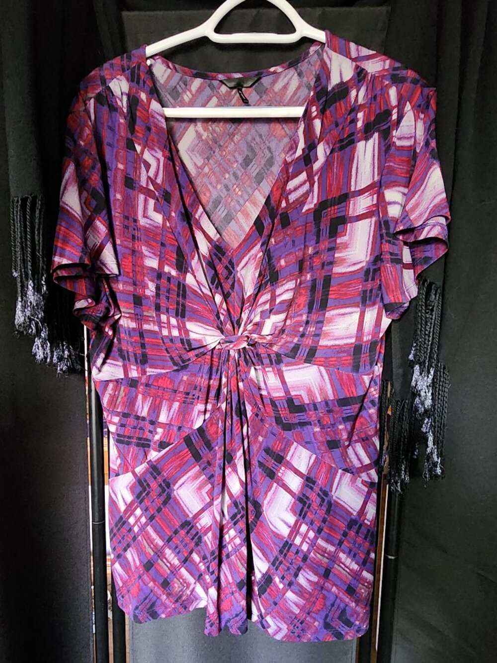 Previously-Owned XL Iris Combo Blouse